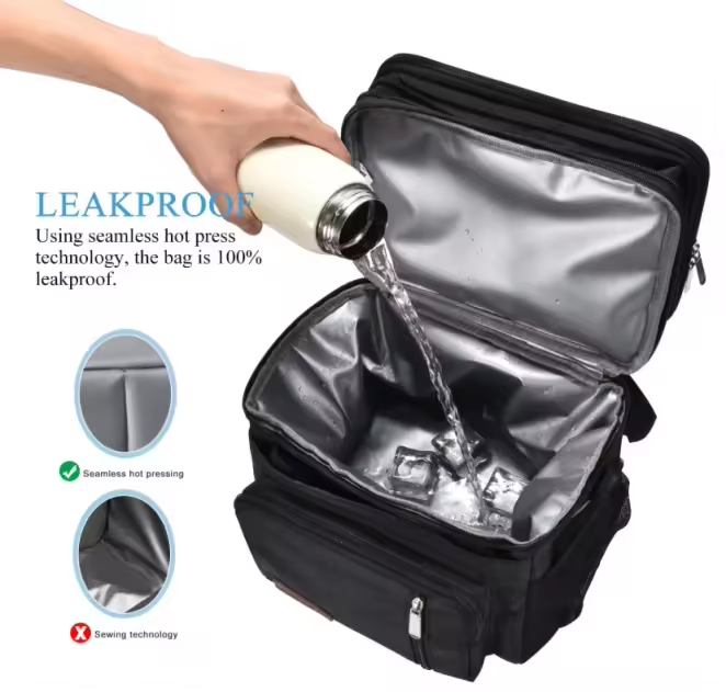 Lunch bag -2 compartments, Insulated & portable